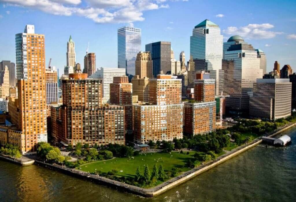 Parque Battery Park em Nova York Parque Battery Park em Nova York