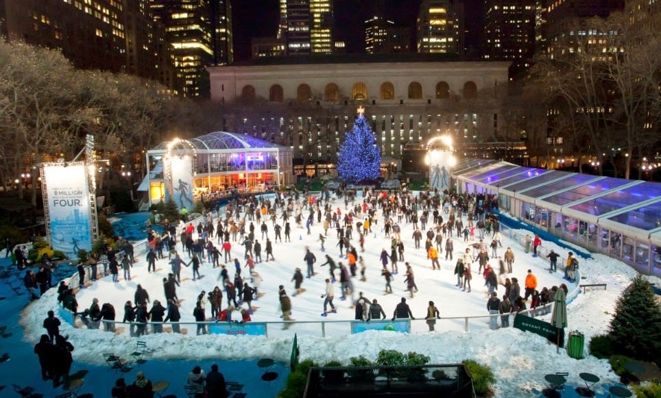 Parque Bryant Park em Nova York Parque Bryant Park em Nova York