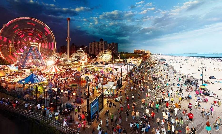 Parque Coney Island em Nova York Parque Coney Island em Nova York