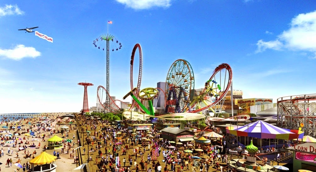 Parque Coney Island em Nova York Parque Coney Island em Nova York