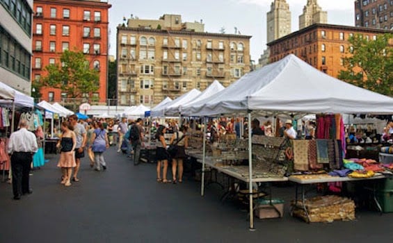 Green Flea Market em Nova York Green Flea Market em Nova York