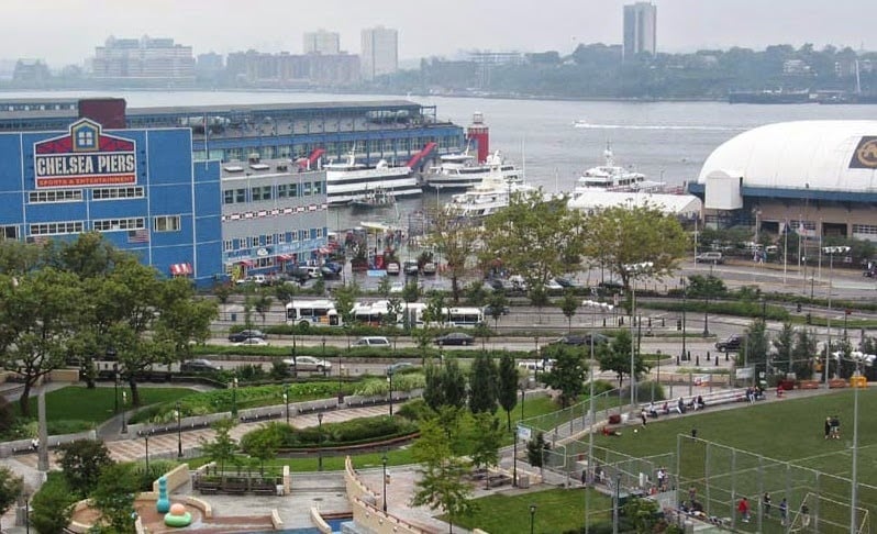 Parque Chelsea Waterside Park em Nova York Parque Chelsea Waterside Park em Nova York