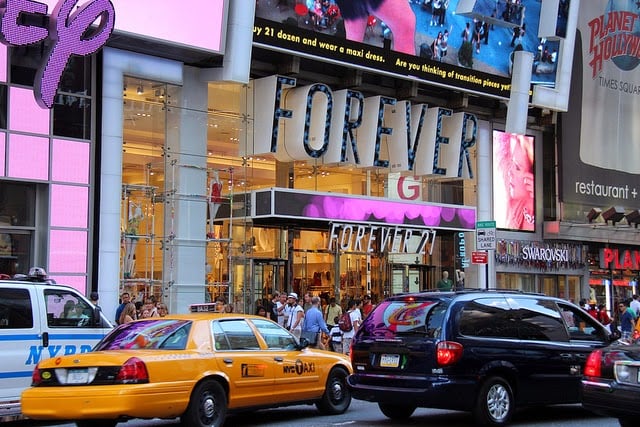 Lojas Forecer 21 em Nova York Lojas Forecer 21 em Nova York