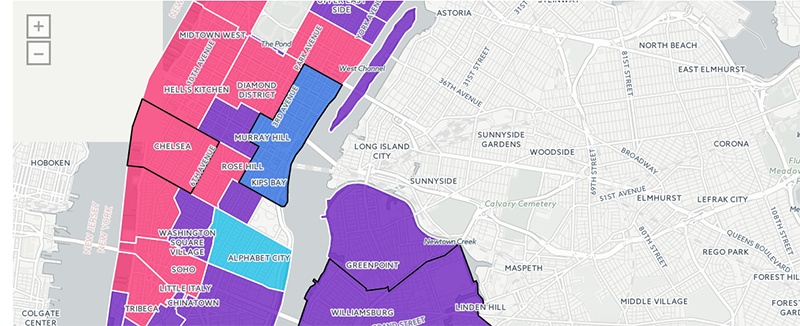 Bairros e regiões de Nova York