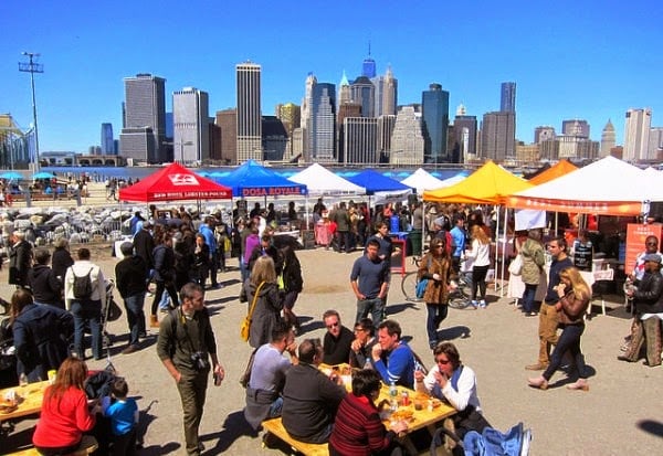 Feira gastronômica de Smorgasburg em Nova York Feira gastronômica de Smorgasburg em Nova York