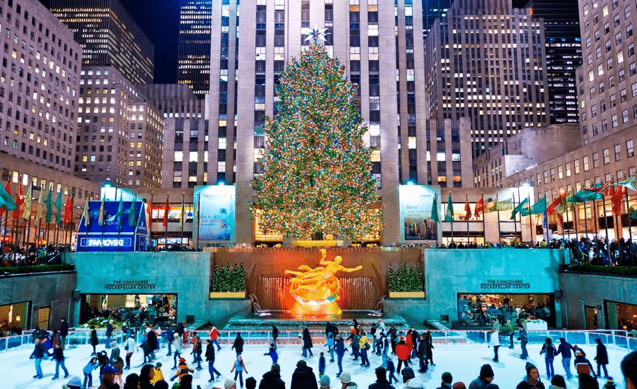Rockefeller Center em Nova York em Janeiro Rockefeller Center em Nova York em Janeiro