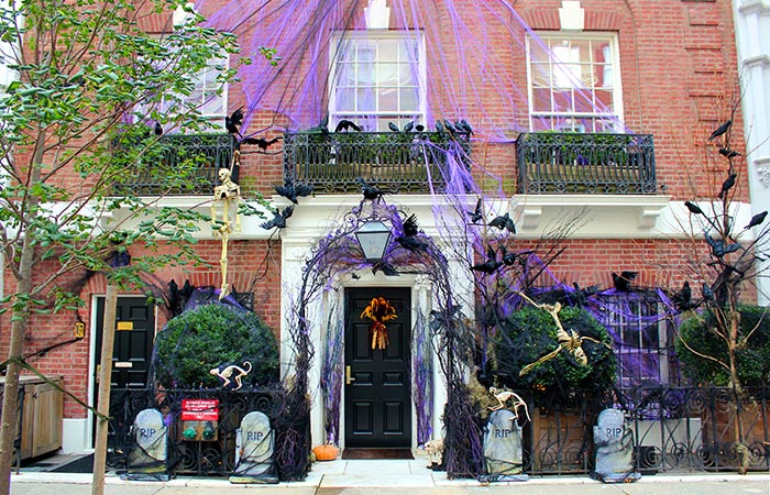Decoração de Halloween em Nova York Decoração de Halloween em Nova York
