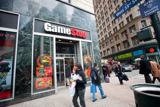 Loja Gamestop em Nova York Loja Gamestop em Nova York