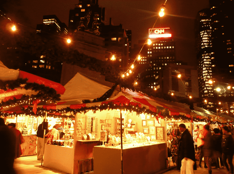 Mercados de Natal em Nova York Mercados de Natal em Nova York