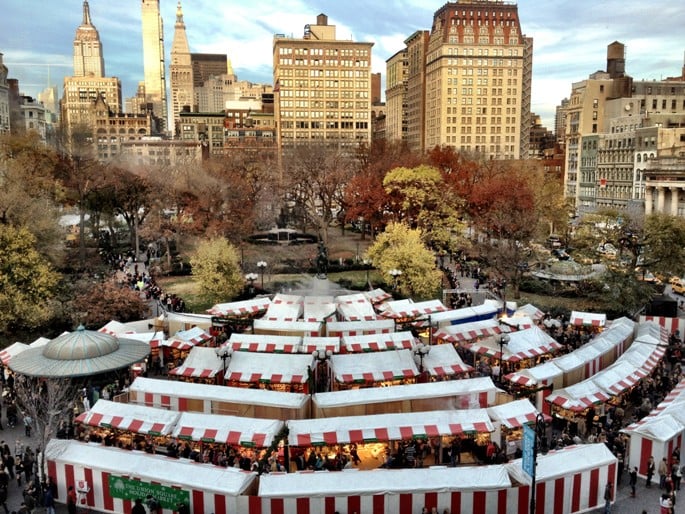 Feira de Natal Union Square Nova York Feira de Natal Union Square Nova York