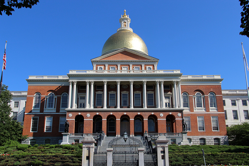 Massachusetts State House em Boston